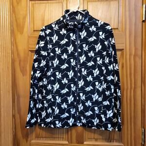 Land's End womens Fleece Jacket size Med